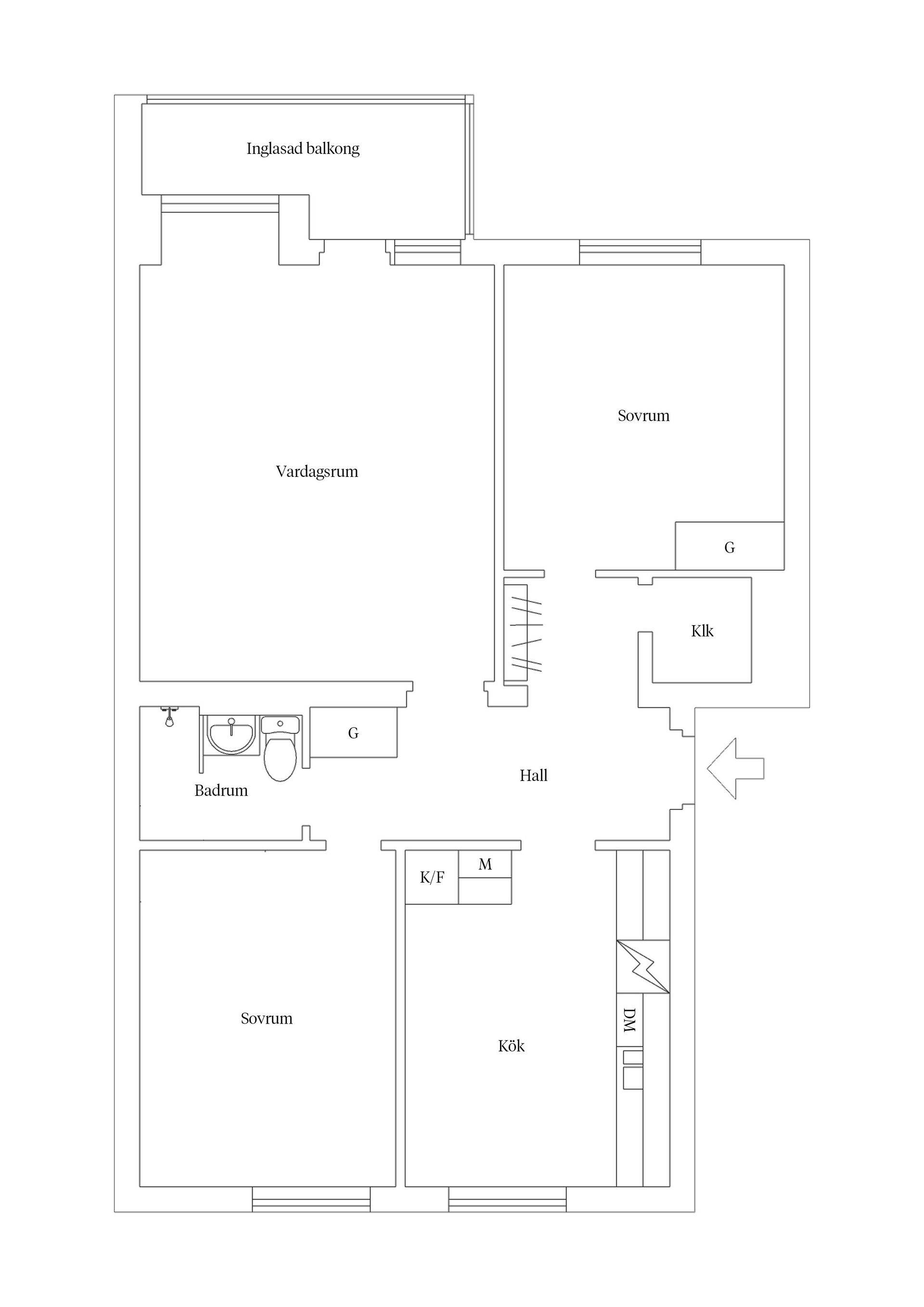 Bostadsrätt, Ståthållaregatan 54A, Södra området, Kalmar