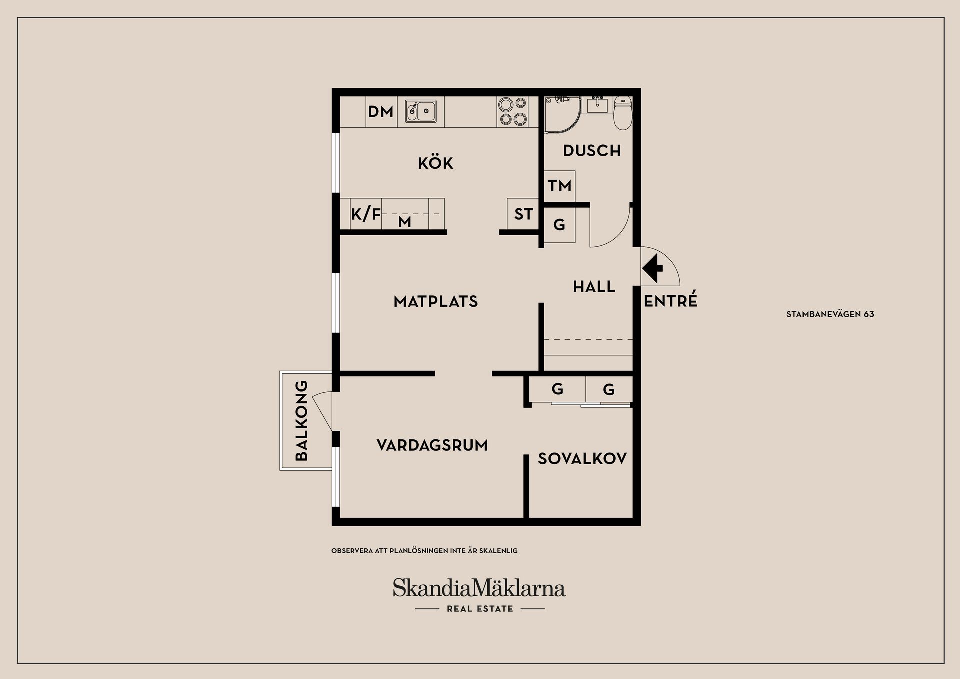 Bostadsrätt, Stambanevägen 63, Huddinge