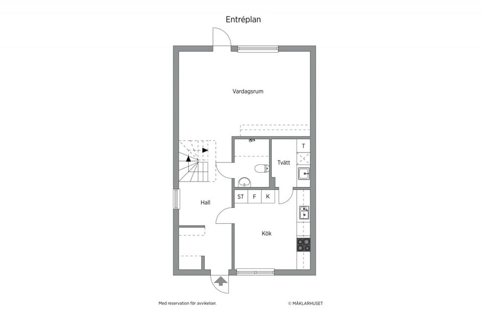 Radhus, Fågelbärsgatan 2A, Fanna, Enköping