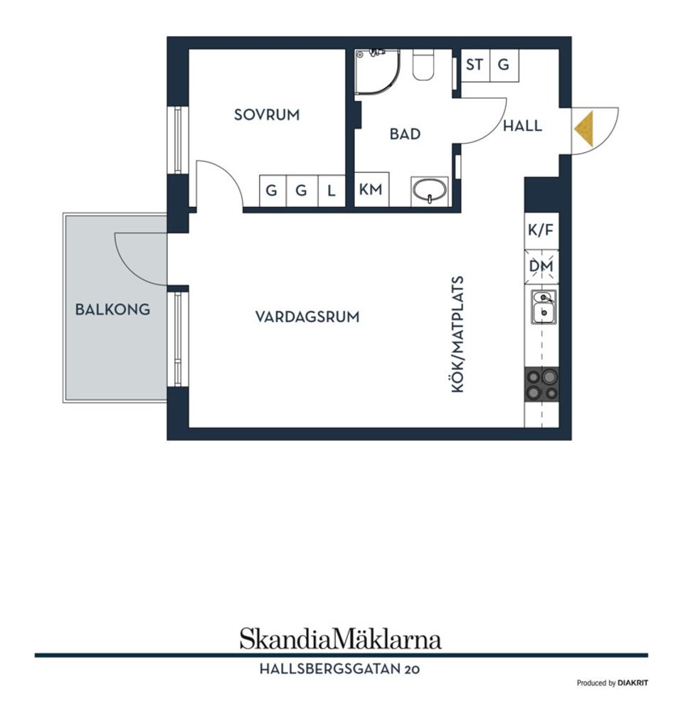 Bostadsrätt, Hallsbergsgatan 20, Hagsätra, Stockholm