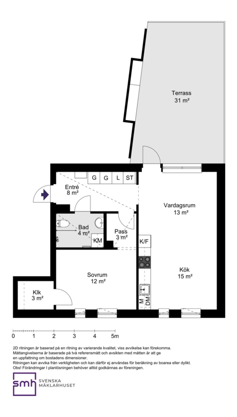 Bostadsrätt, Mariehällsvägen 30E, 12/13 tr., Bromma / Mariehäll, Stockholm
