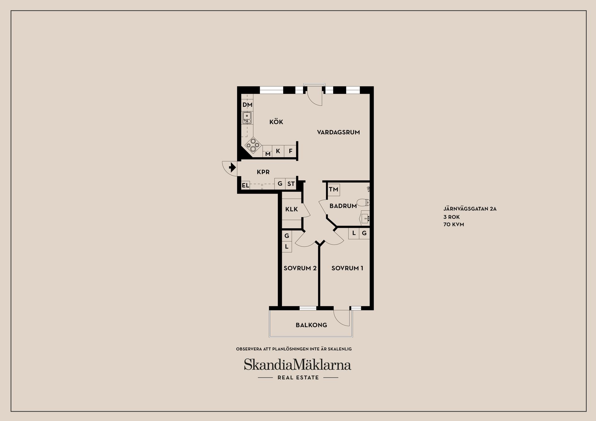Bostadsrätt, Järnvägsgatan 2A, Centralt/Vasastaden, Linköping