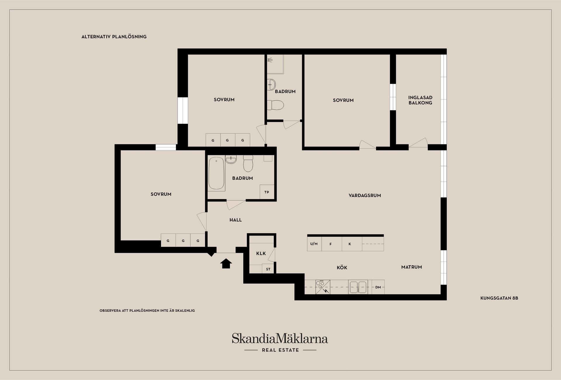 Bostadsrätt, Kungsgatan 8B, Väster, Jönköping