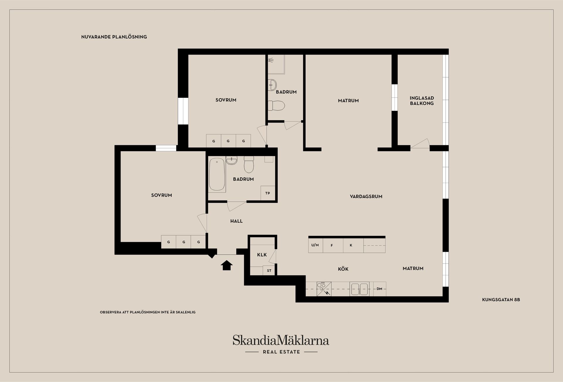 Bostadsrätt, Kungsgatan 8B, Väster, Jönköping