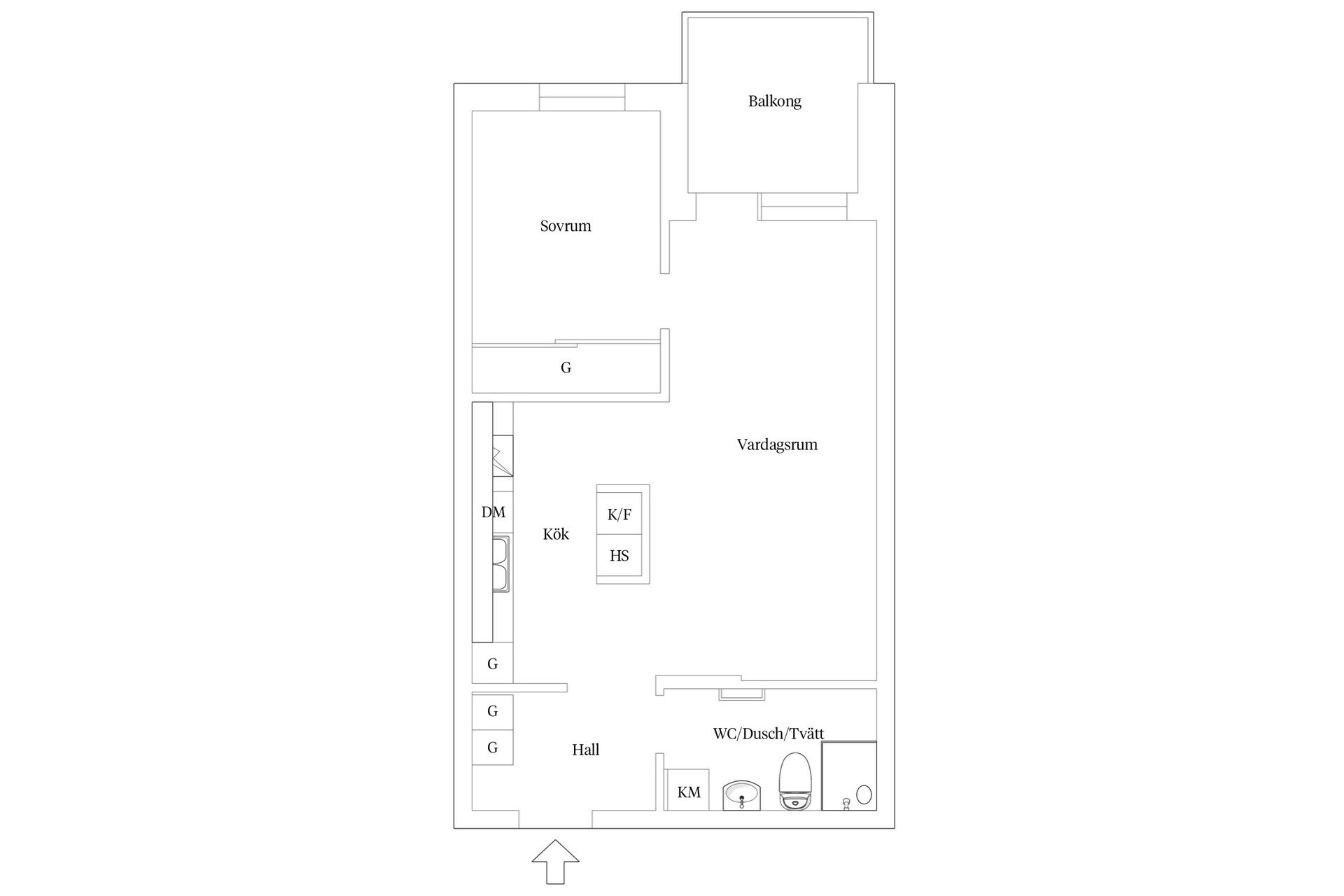 Bostadsrätt, Norra vägen 35, Centrum, Varberg