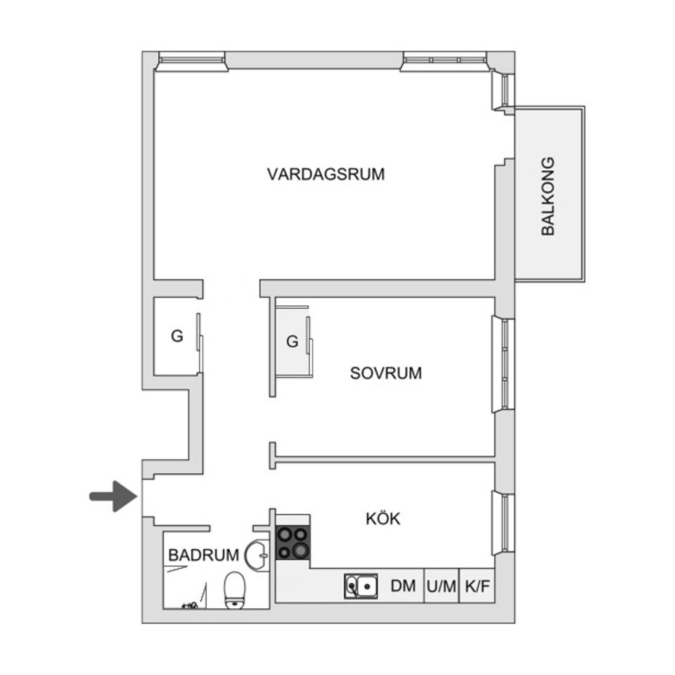 Bostadsrätt, Döbelnsgatan 9, Nedre Norrmalm, Borås