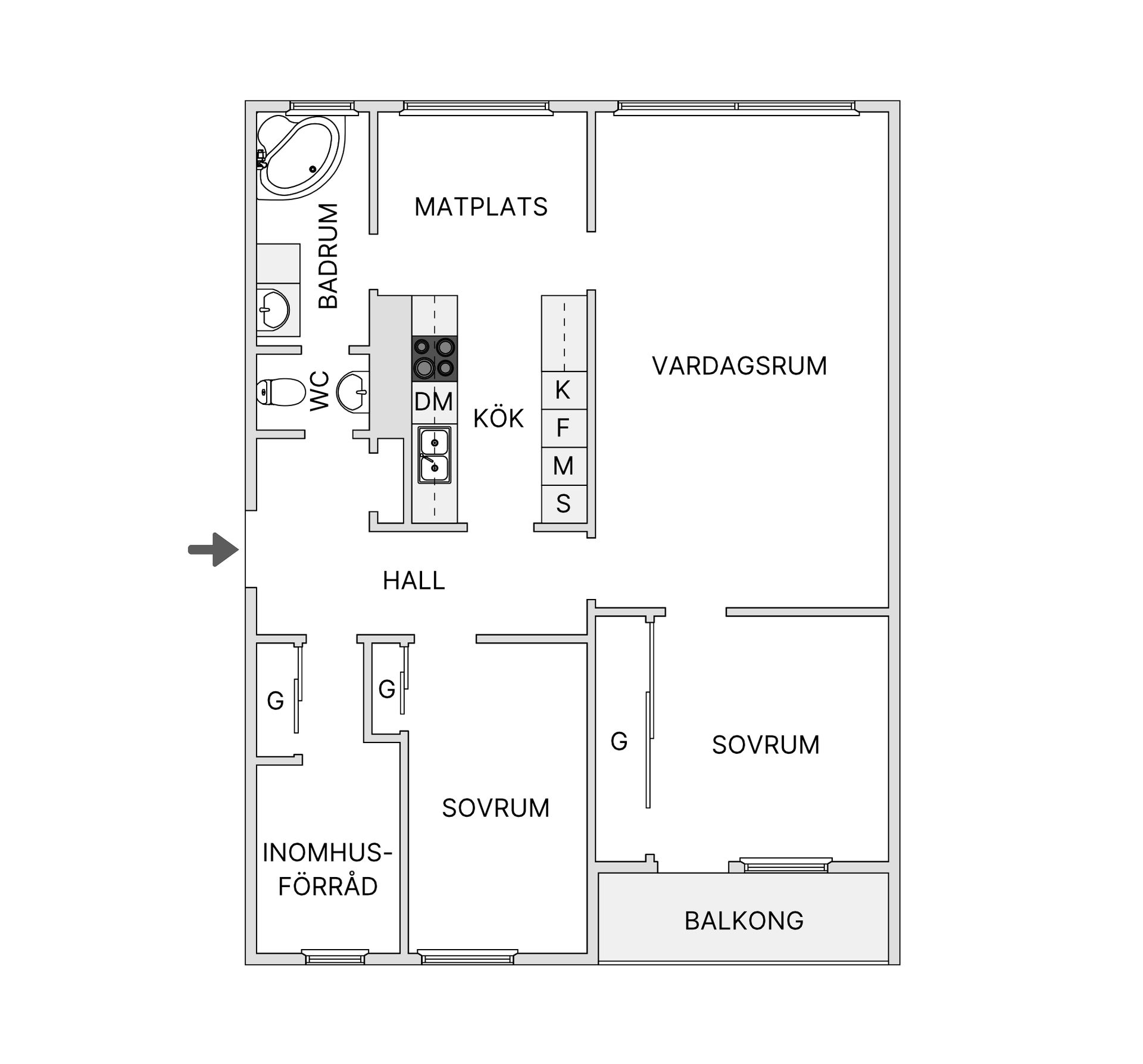Bostadsrätt, Järdalavägen 8B, Ekholmen, Linköping