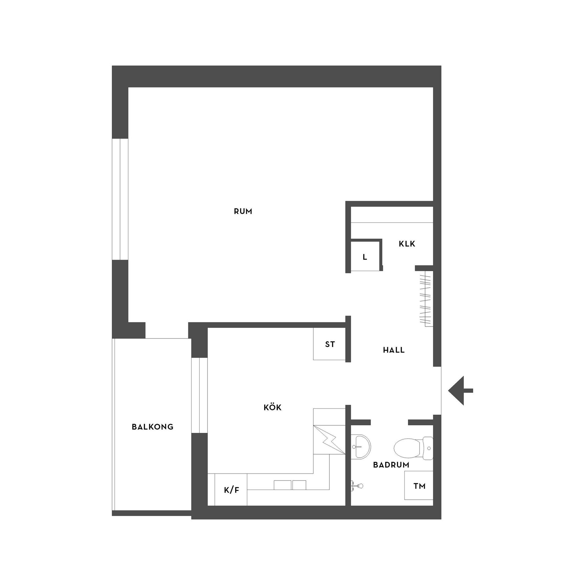 Bostadsrätt, Sturegatan 7E, Centrum, Hjo