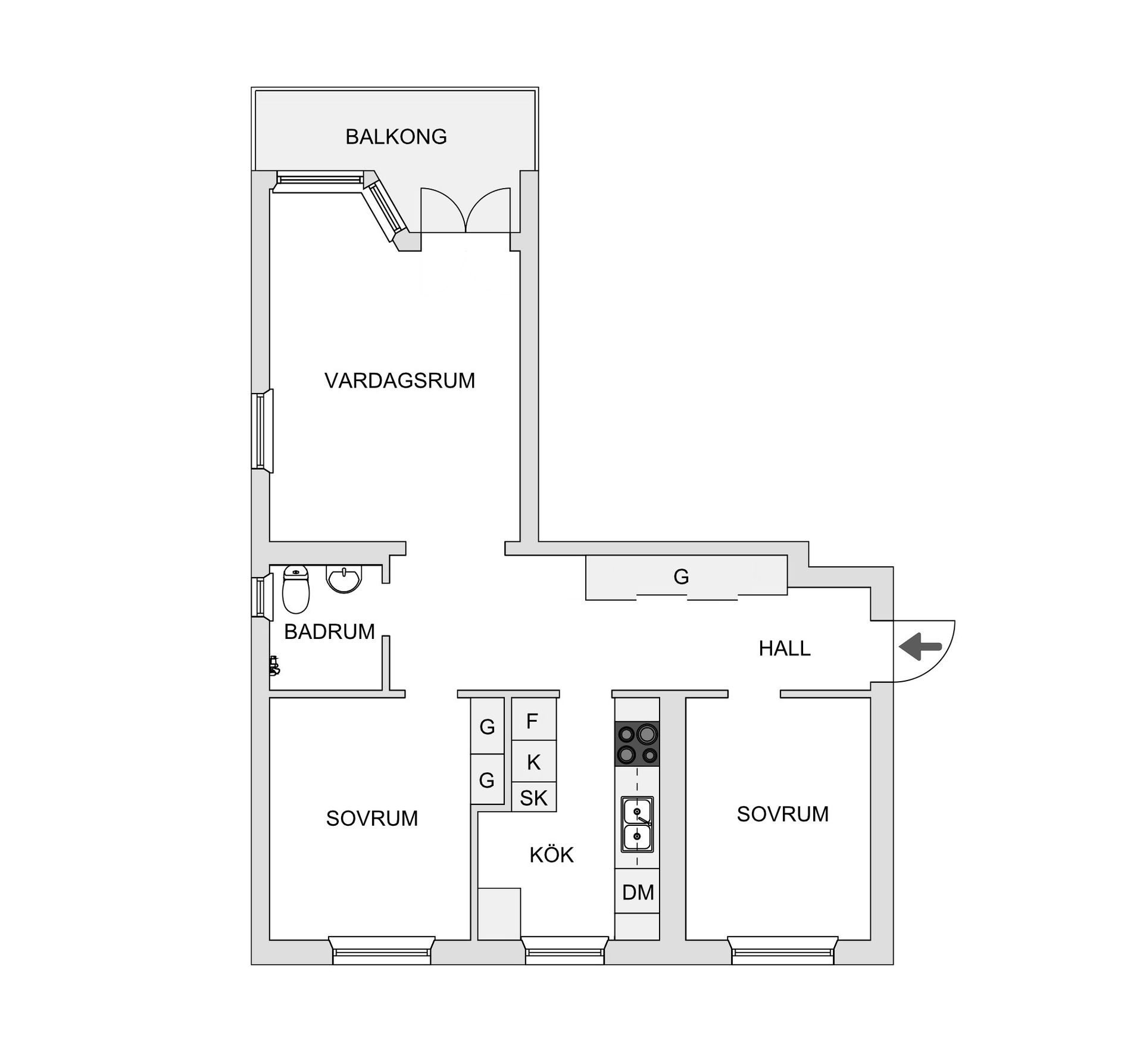 Bostadsrätt, Vindelgatan 21C, Byttorp, Borås