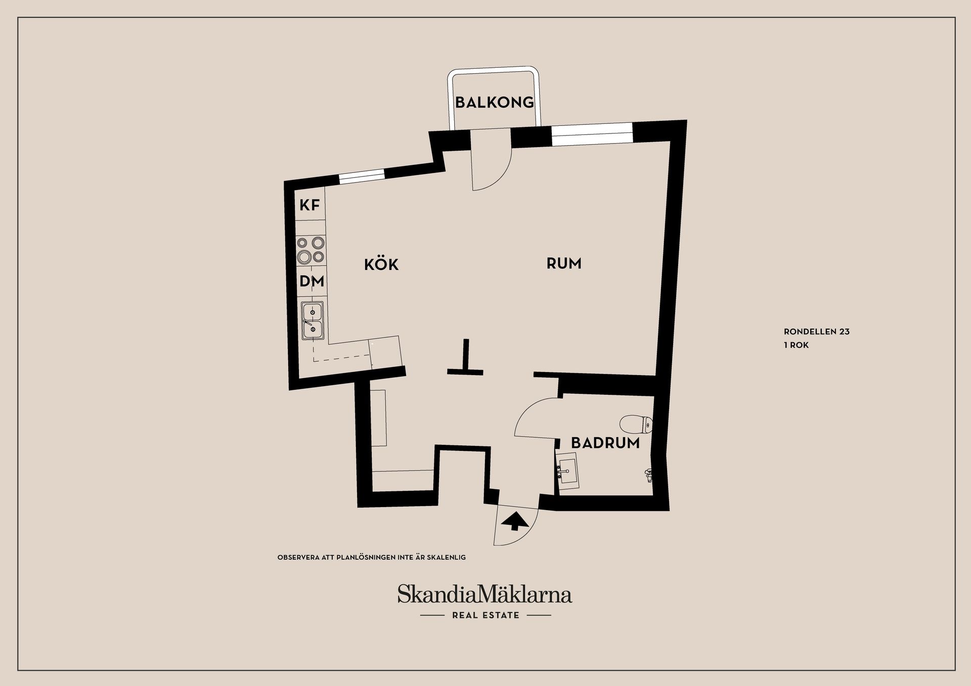 Bostadsrätt, Rondellen 23, Kallhäll, Järfälla