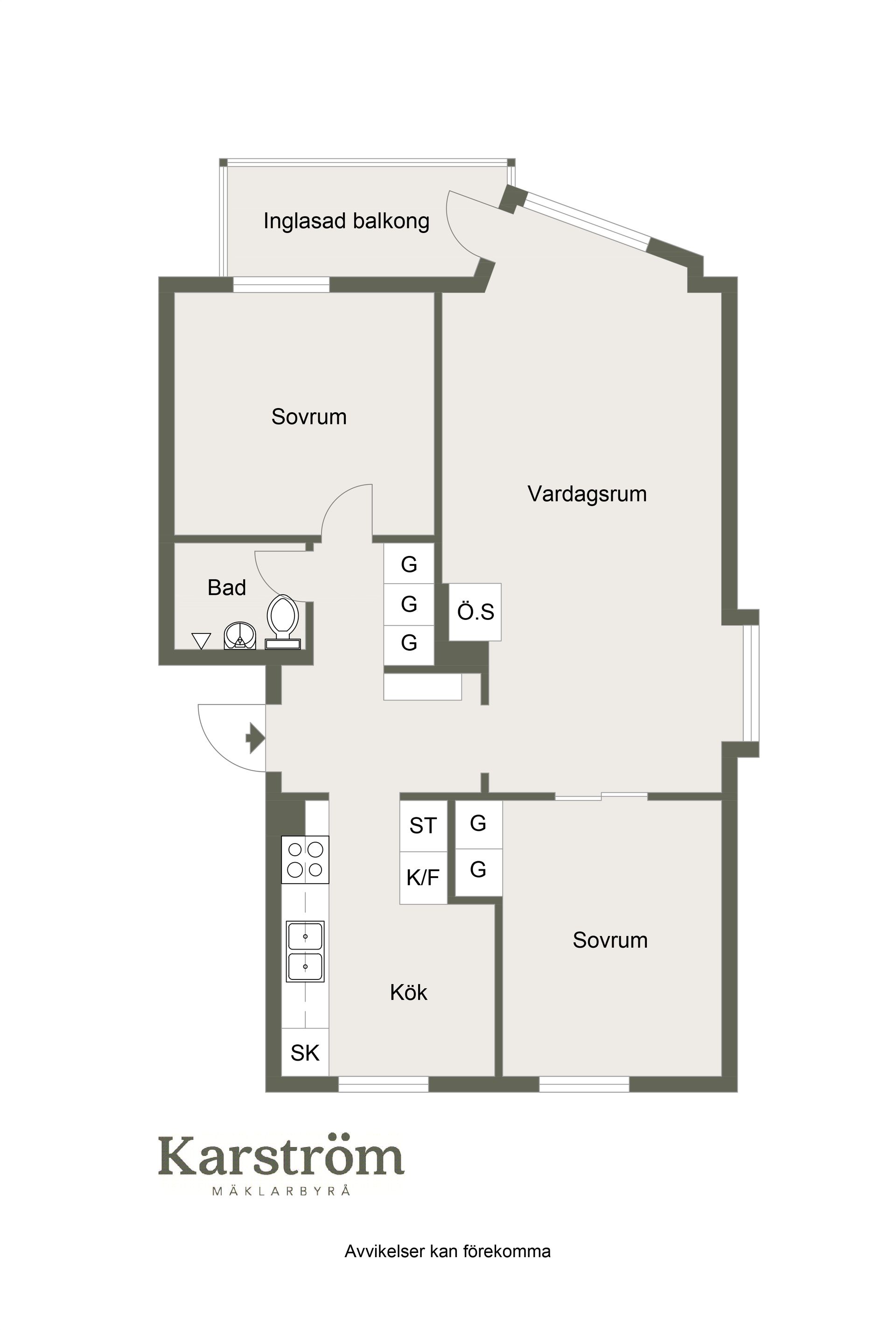 Bostadsrätt, Elevgränd 1B, Haga, Sundsvall