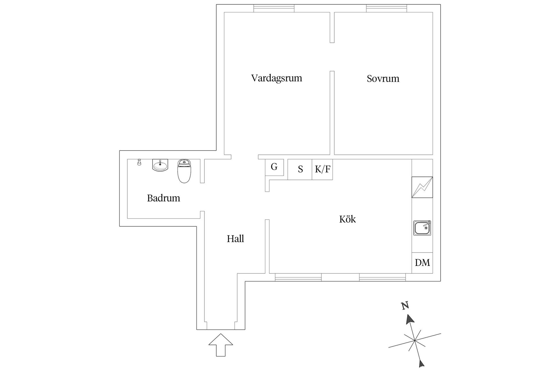 Bostadsrätt, Östra Vattugränd 6B, Alingsås - centralt, Alingsås