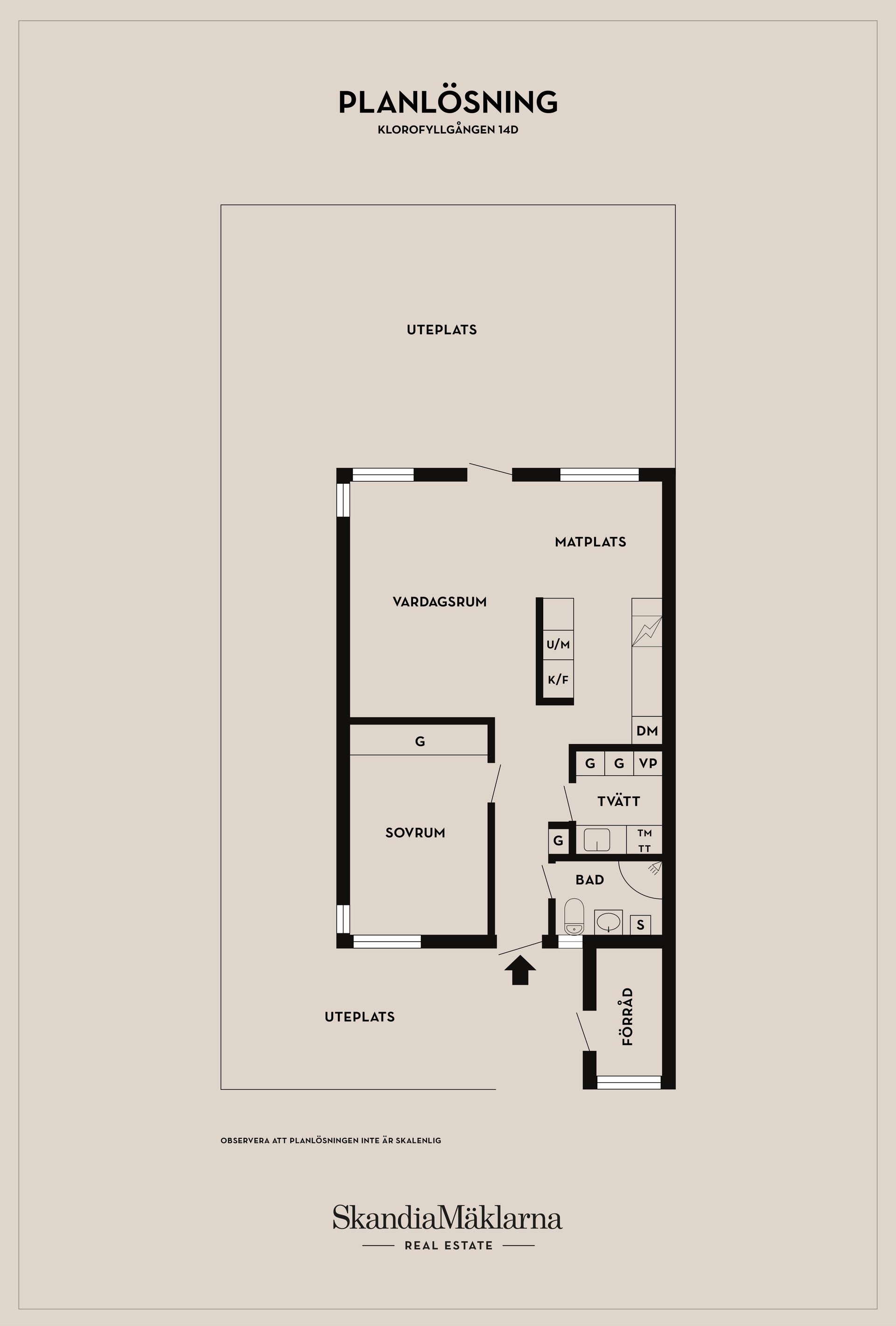 Bostadsrätt, Klorofyllgången 14D, Åkeshall, Ystad