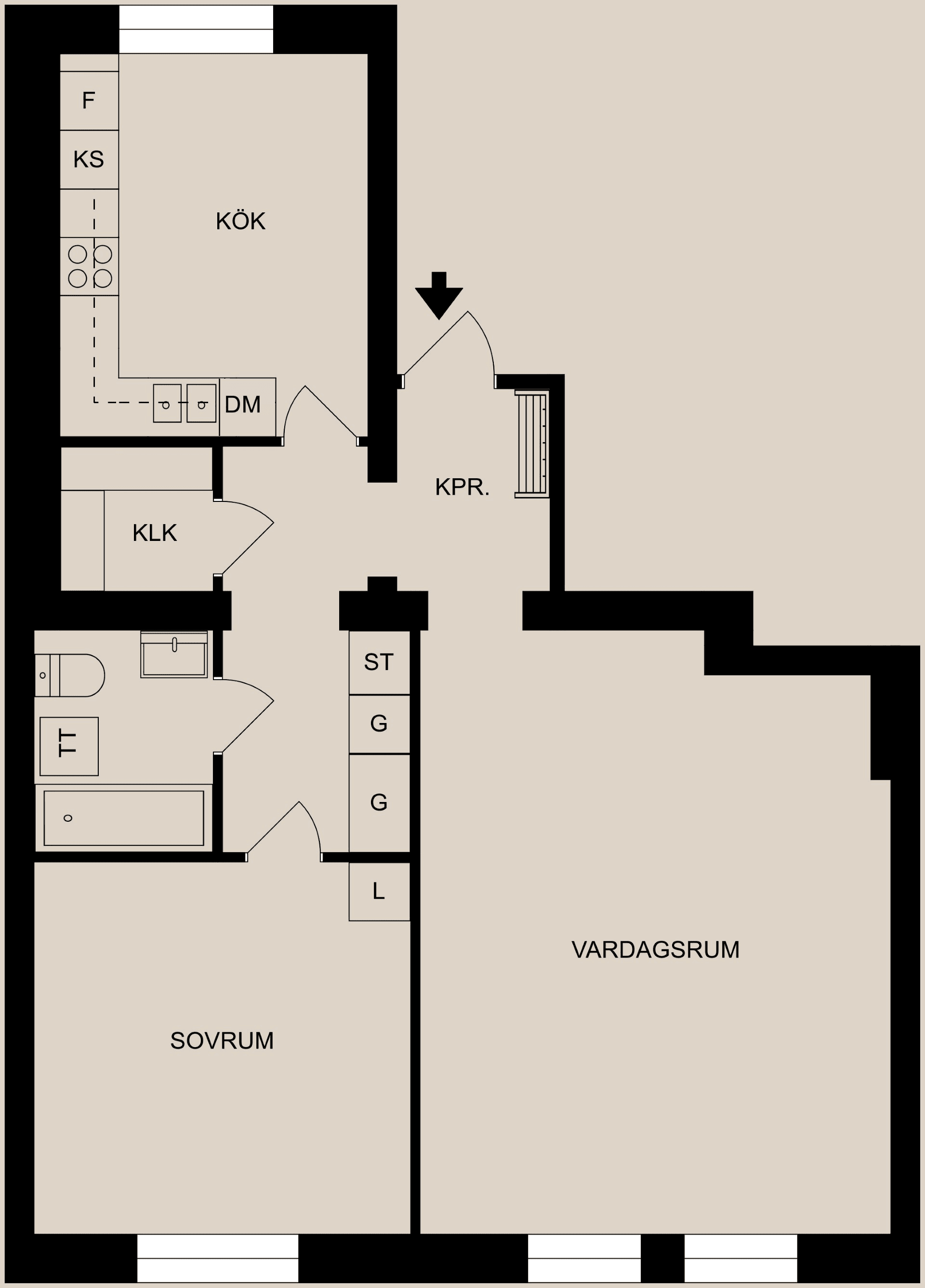 Bostadsrätt, S:t Persgatan 148E, Centralt, Öster, Norrköping