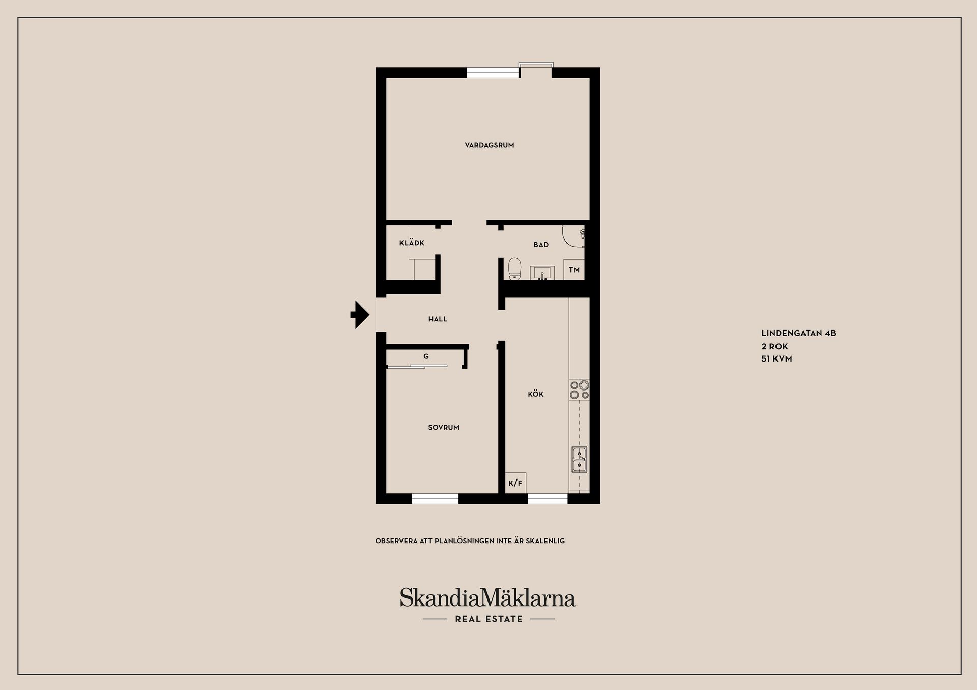 Bostadsrätt, Lindengatan 4B, Tannefors/centralt, Linköping