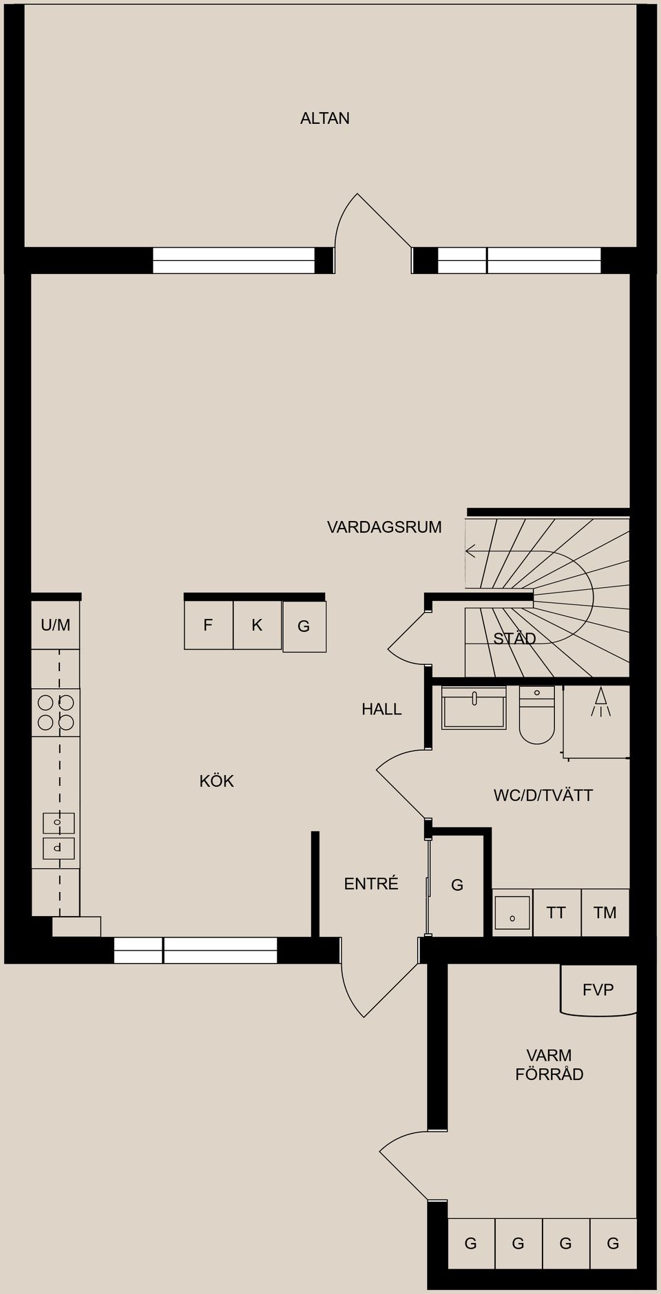 Radhus, Stensötavägen 50B, Svärtinge - Skogsbacke, Norrköping