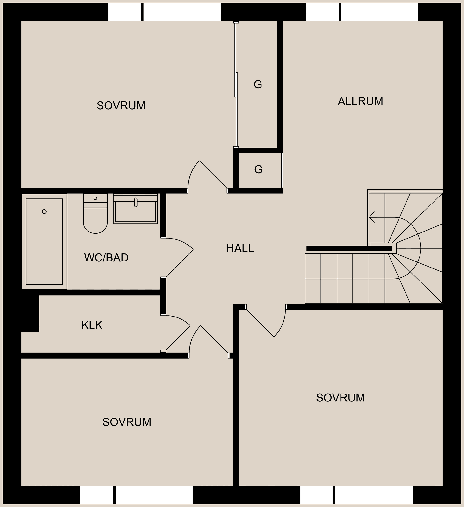 Radhus, Stensötavägen 50B, Svärtinge - Skogsbacke, Norrköping