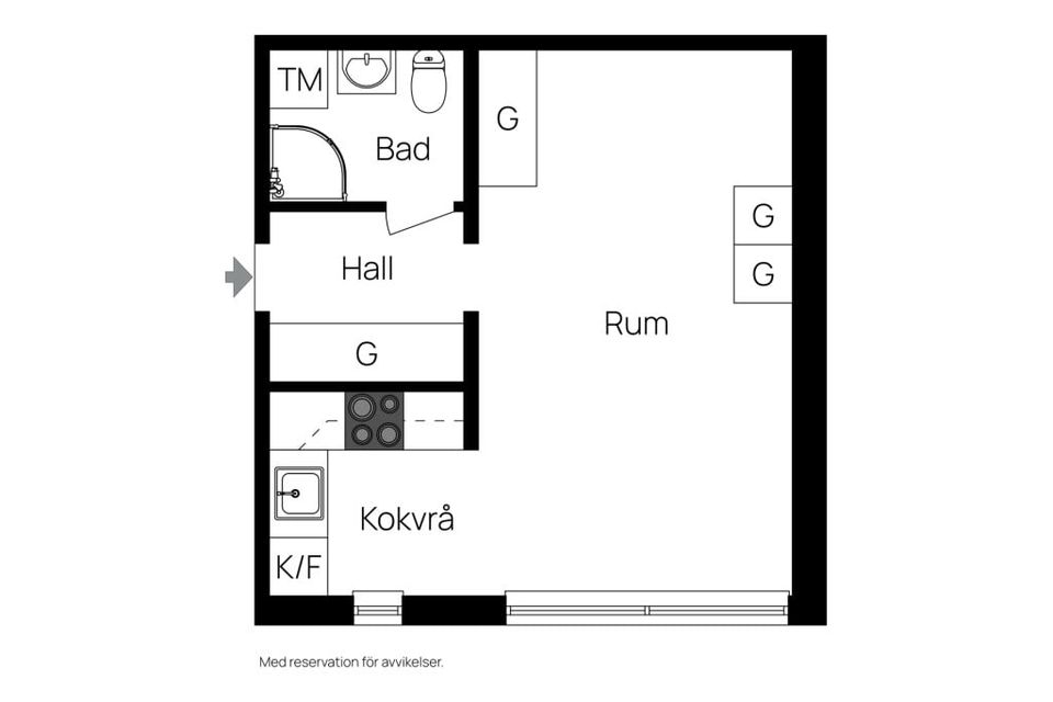 Bostadsrätt, Köpmangatan 24B, Centrum, Oskarshamn