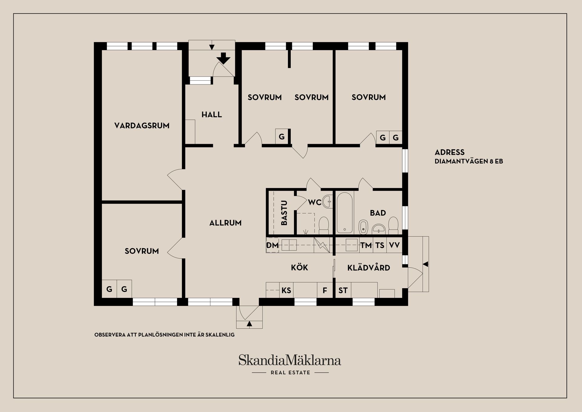 Villa, Diamantvägen 8, Sjösa, Nyköping