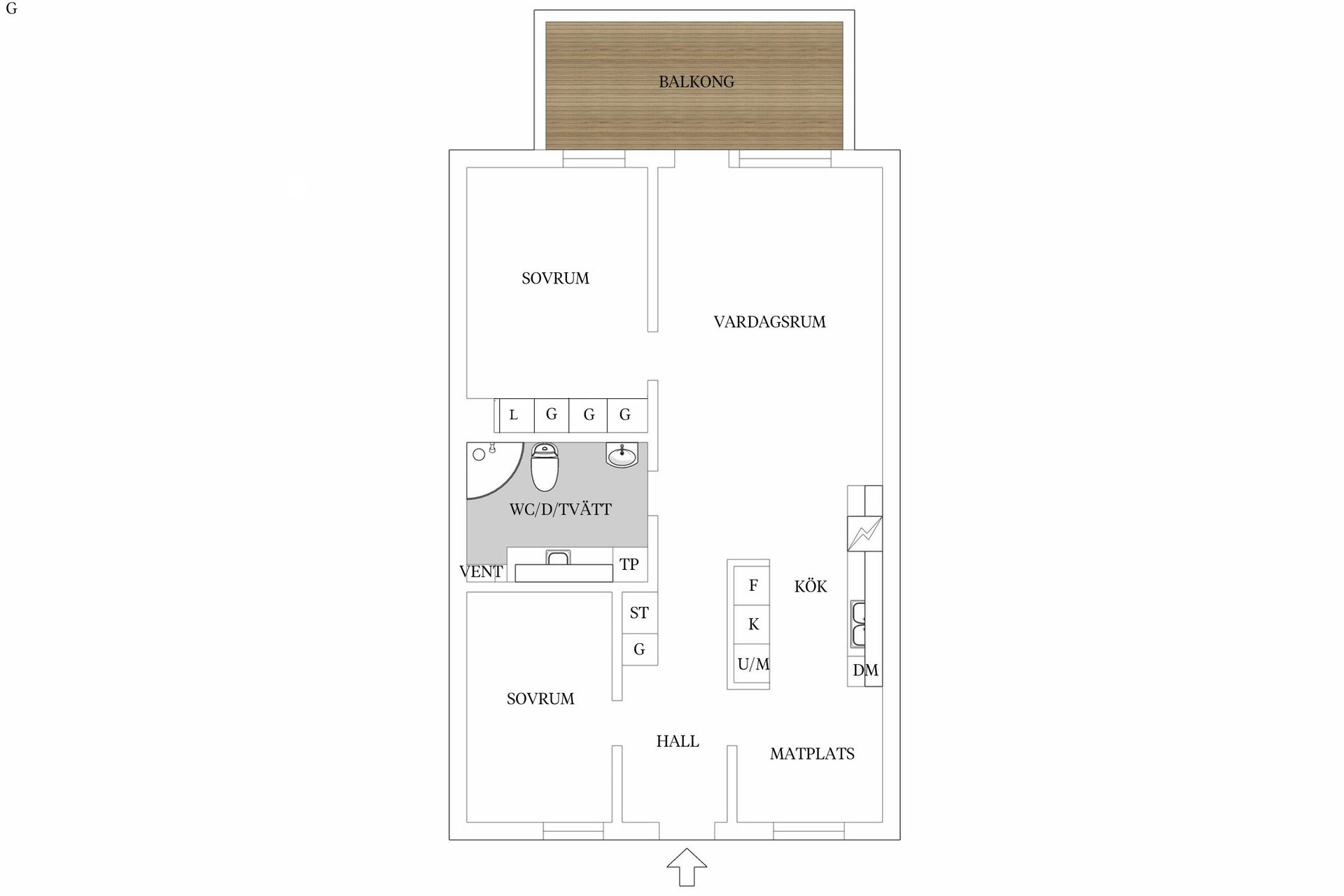 Bostadsrätt, Krusbärsvägen 20, Hovshaga, Växjö