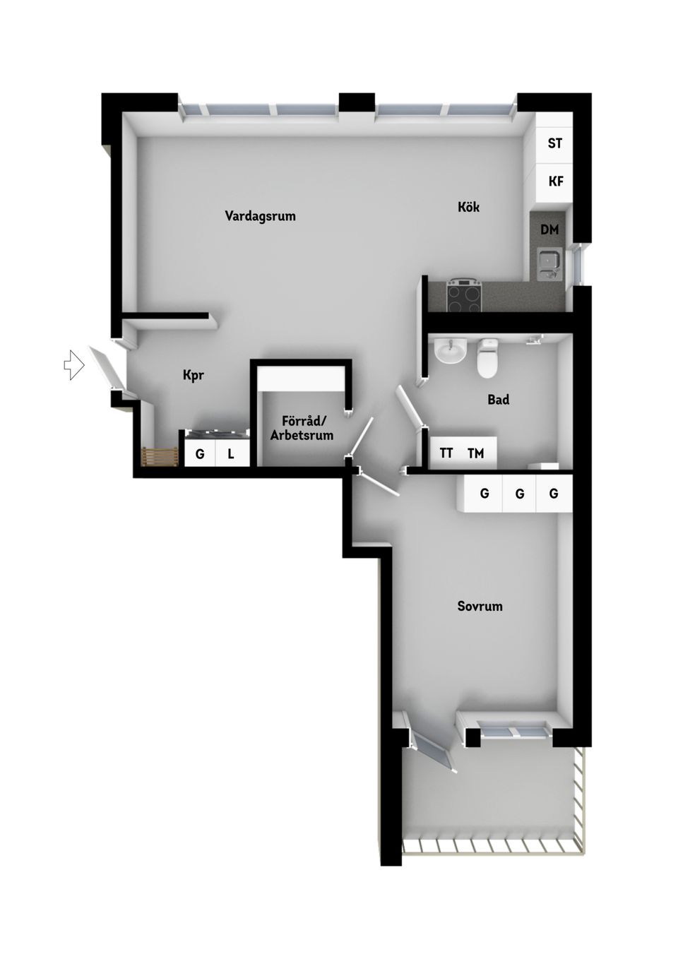 Bostadsrätt, Lotta Svärds Gränd 16, Hägersten, Stockholm