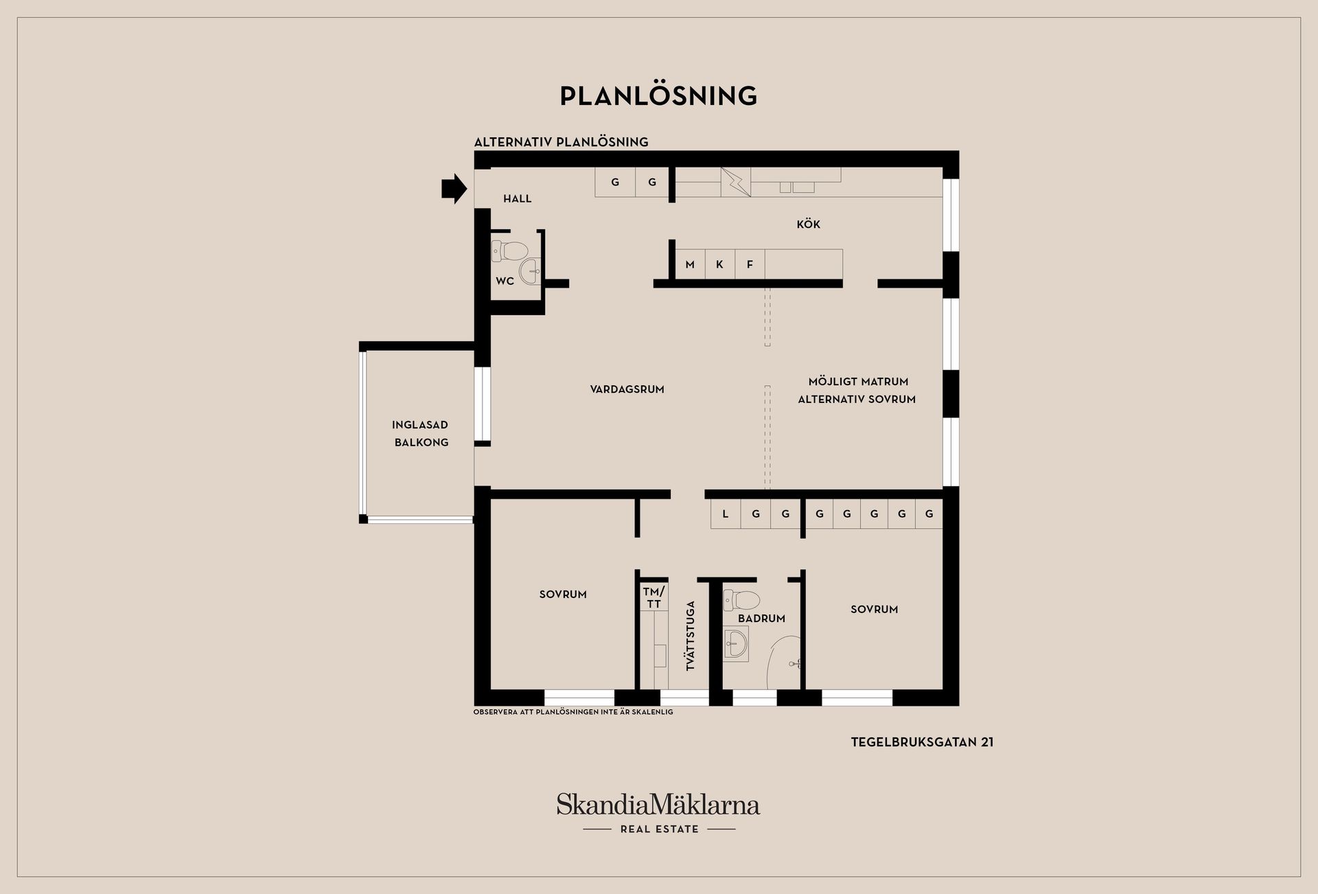 Bostadsrätt, Tegelbruksgatan 21, Centralt, Eskilstuna