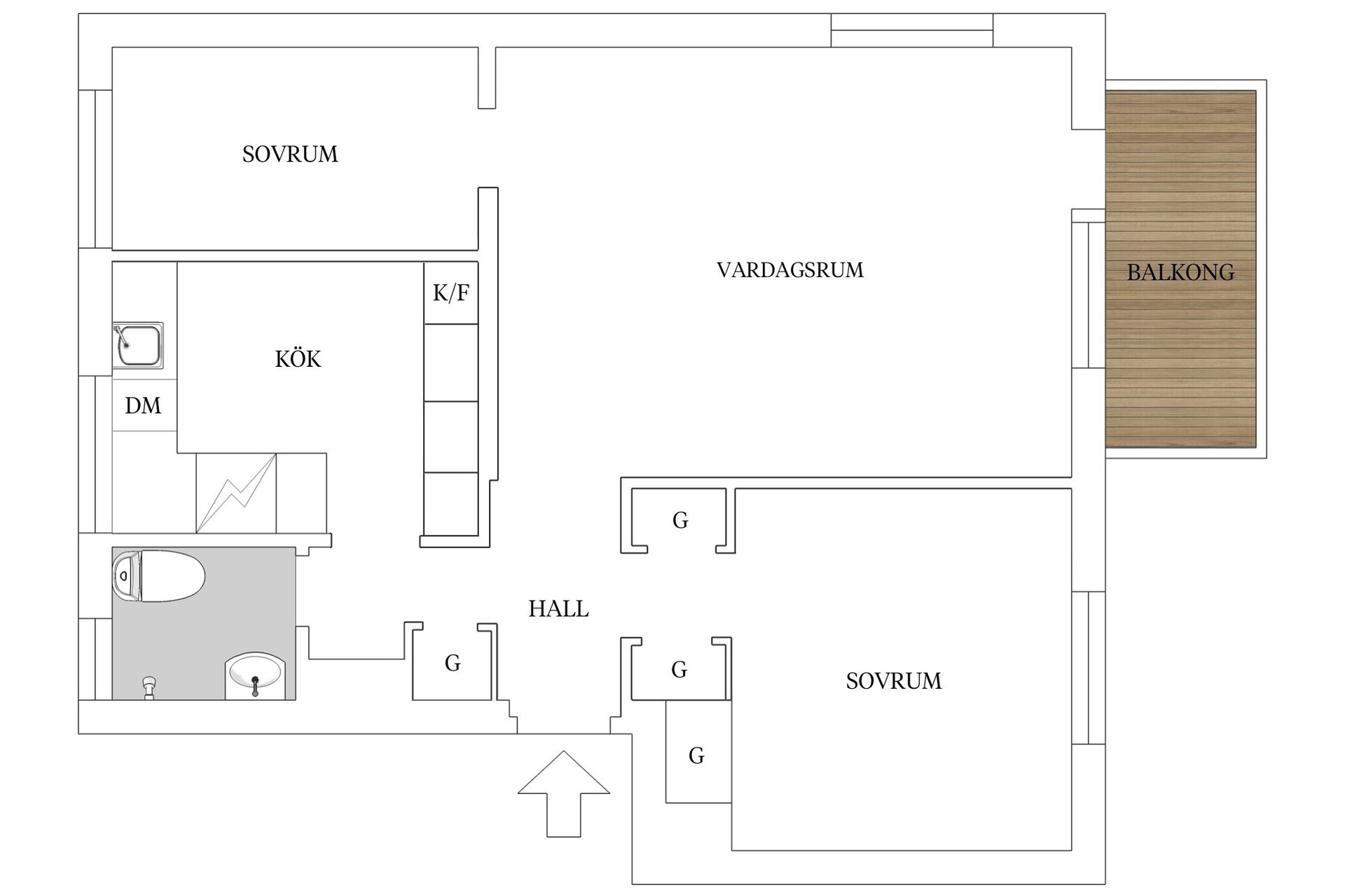 Bostadsrätt, Lidköpingsvägen 21, 2tr, Hammarbyhöjden, Stockholm
