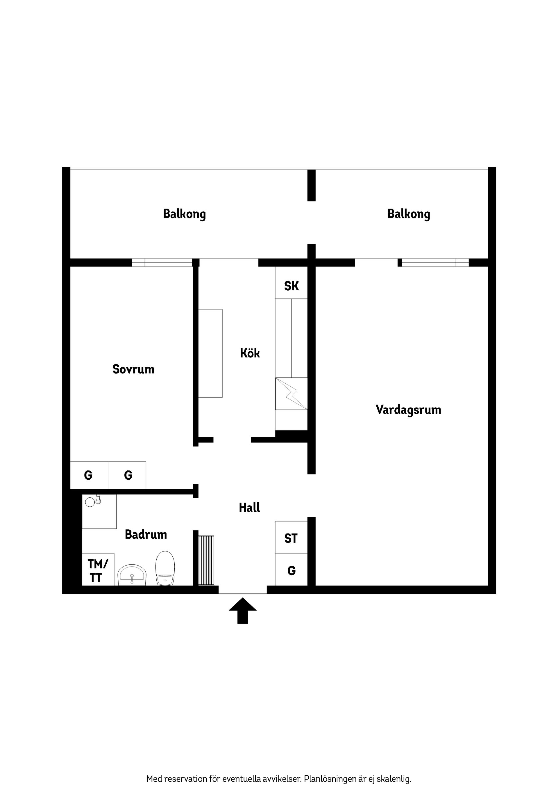 Bostadsrätt, Mariagatan 7C, Ystad Centrum, Ystad