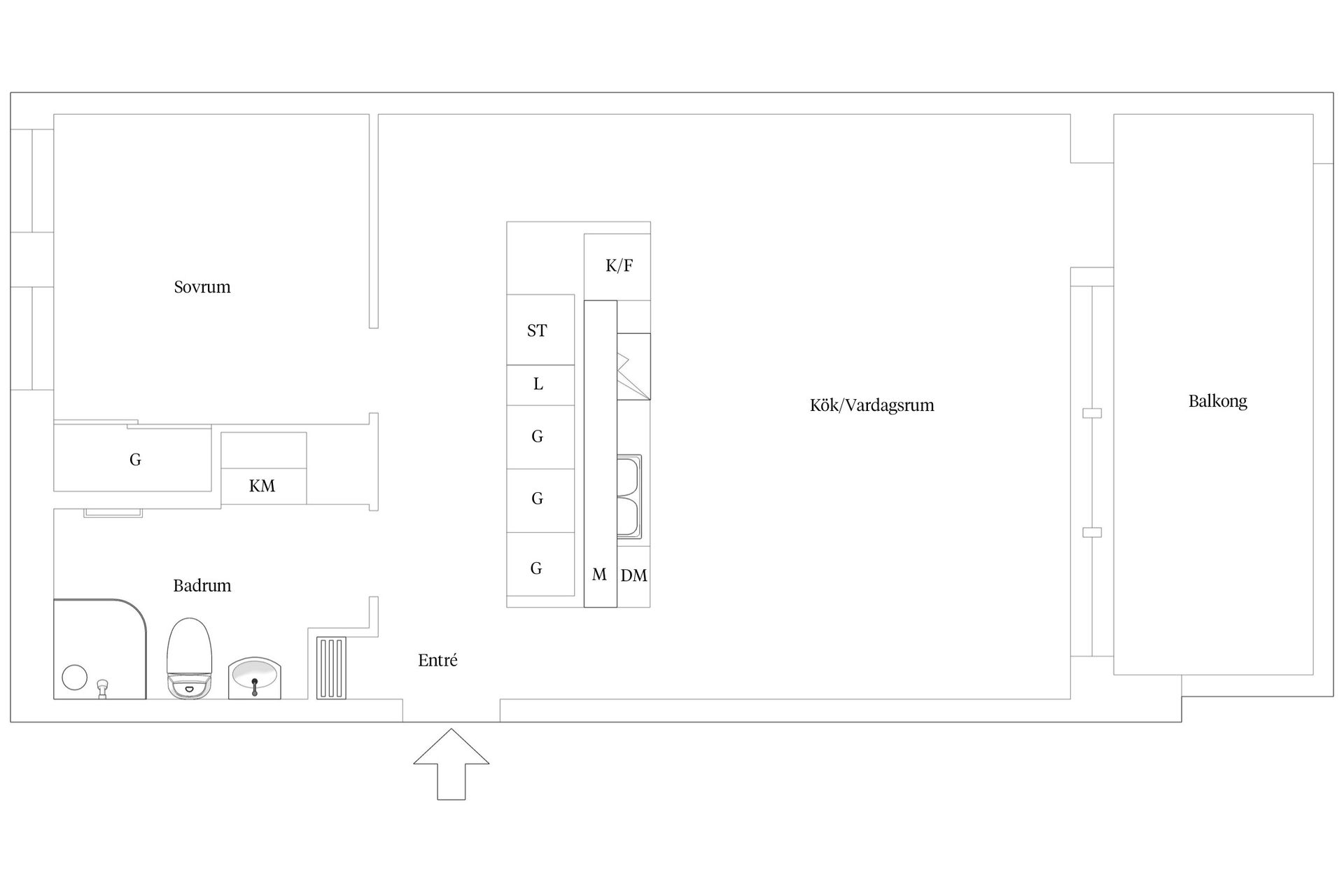 Bostadsrätt, Norra Järnvägsgatan 13B, Centrum, Växjö