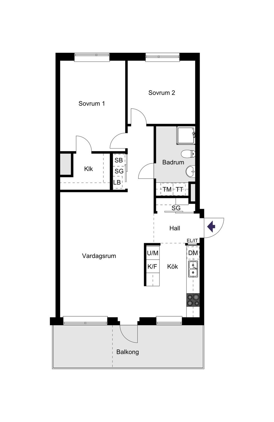 Bostadsrätt, Tappvägen 31F, Bromma / Annedal, Stockholm