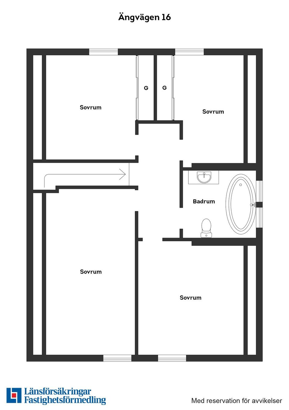 Villa, Ängvägen 16, Landeryd, Hylte