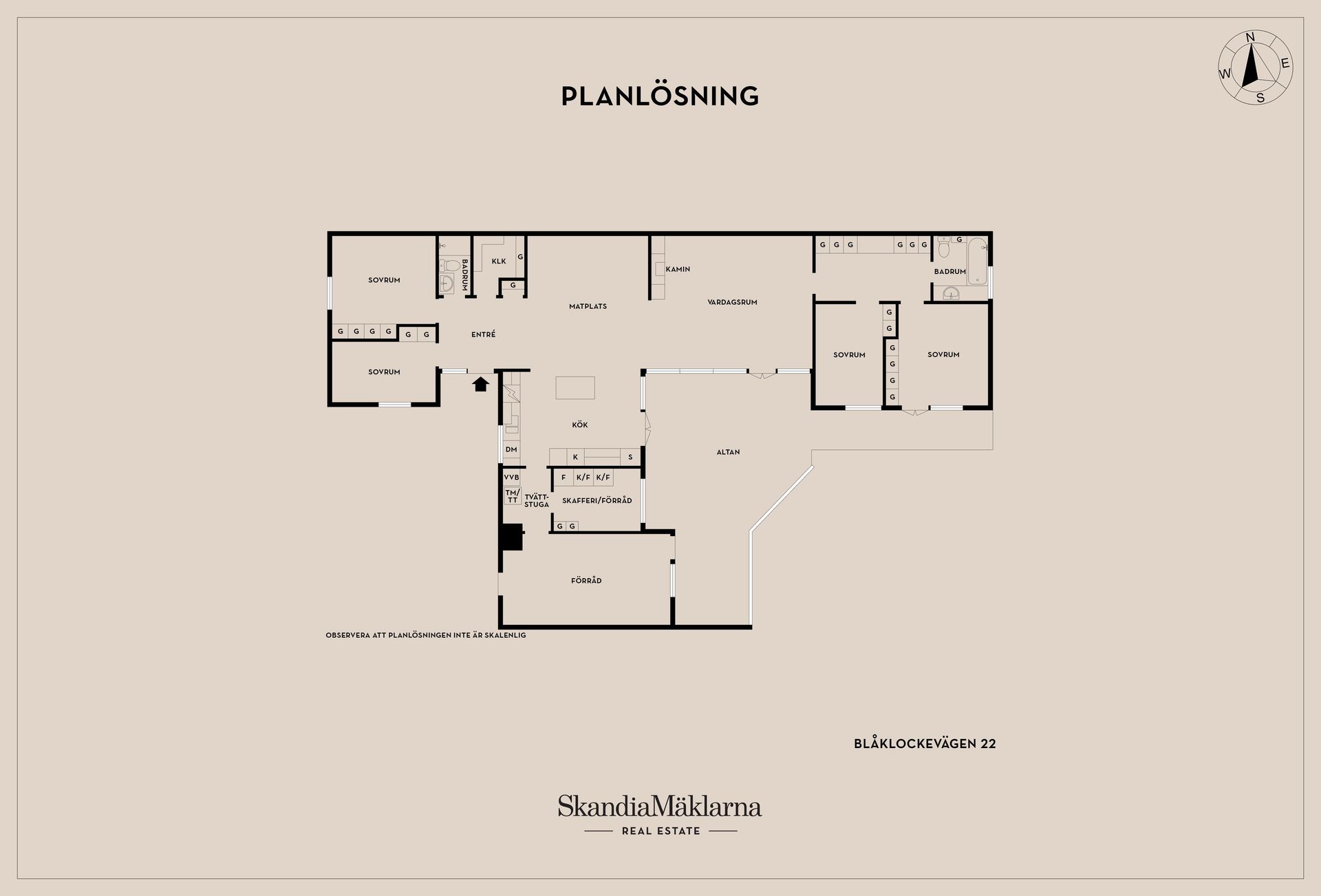 Radhus, Blåklockevägen 22, Höör