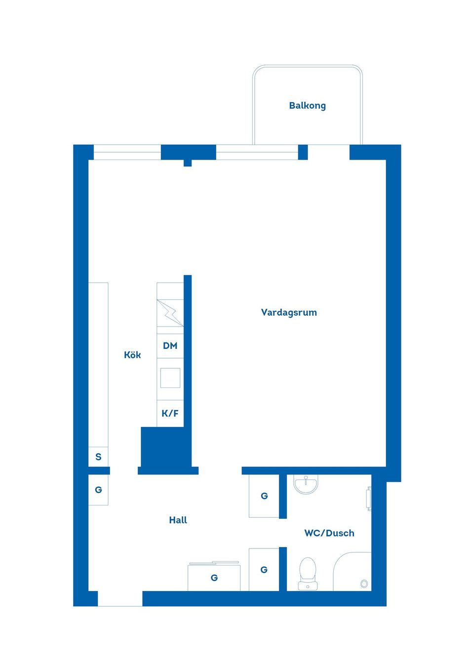 Bostadsrätt, Norrtullsgatan 4A, Norr, Gävle