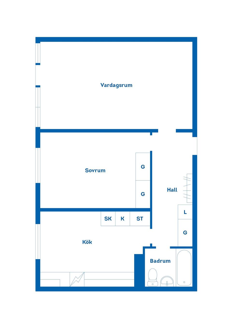 Bostadsrätt, Erik Dahlbergsvägen 49 Lgh 1102, Karlshamn Centrum, Karlshamn