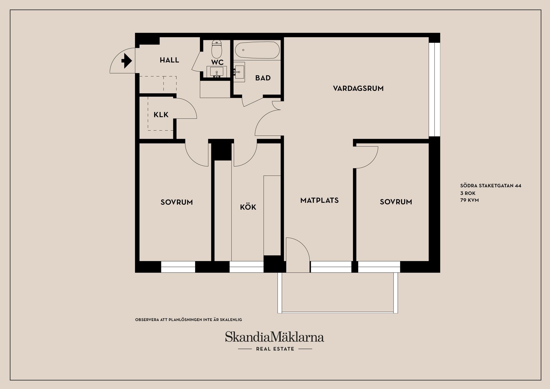 Bostadsrätt, Södra Staketgatan 44, Kristinehamn