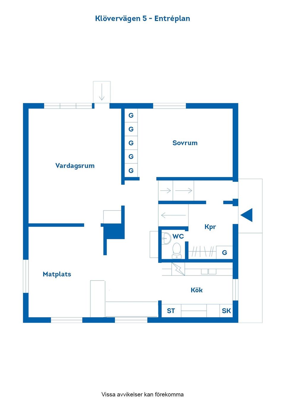Villa, Radhus, Klövervägen 5, Viggestorp, Finspång