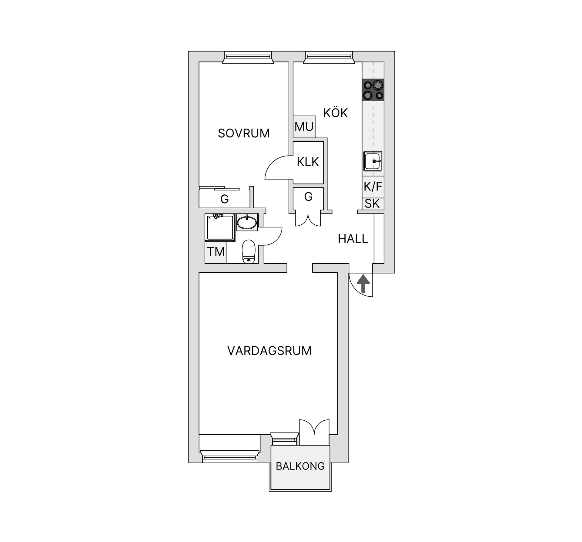 Bostadsrätt, Skogsvägen 6B, Parkstaden/Egna Hem, Kristianstad