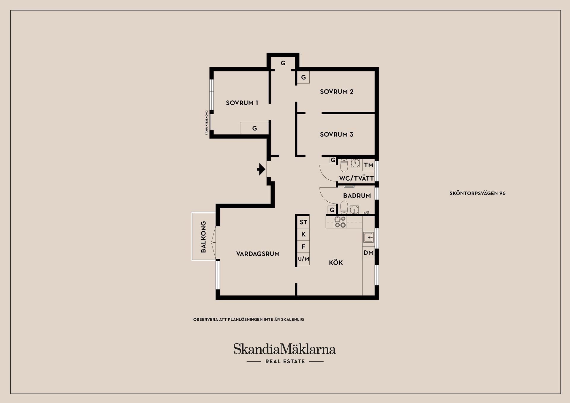 Bostadsrätt, Sköntorpsvägen 96, Årsta, Stockholm