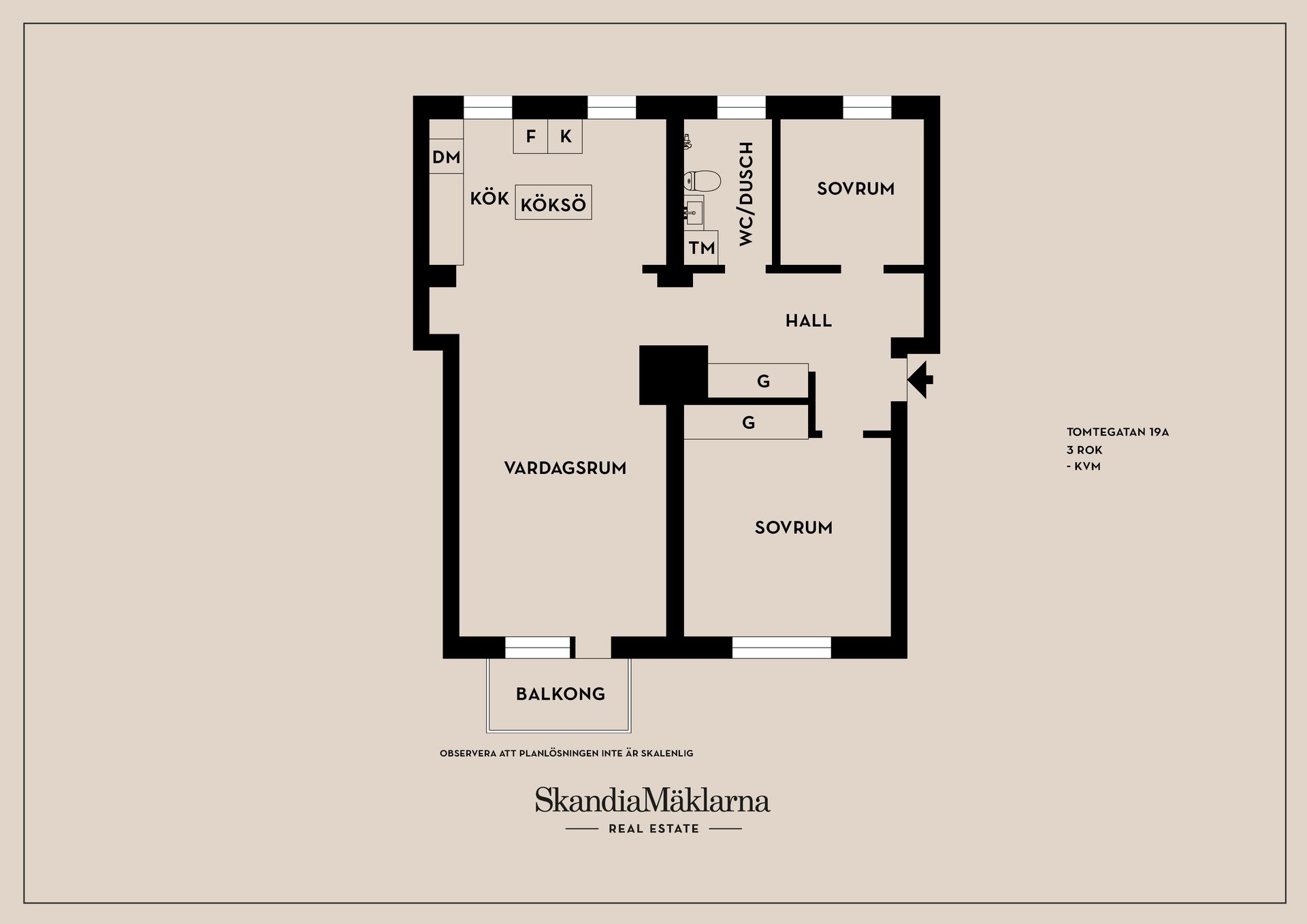 Bostadsrätt, Tomtegatan 19A, Borås