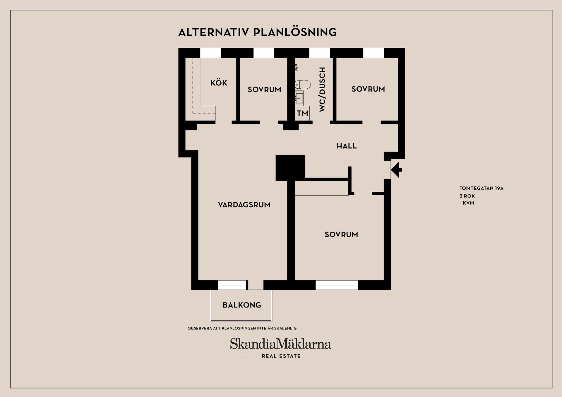 Bostadsrätt, Tomtegatan 19A, Sjöbo, Borås