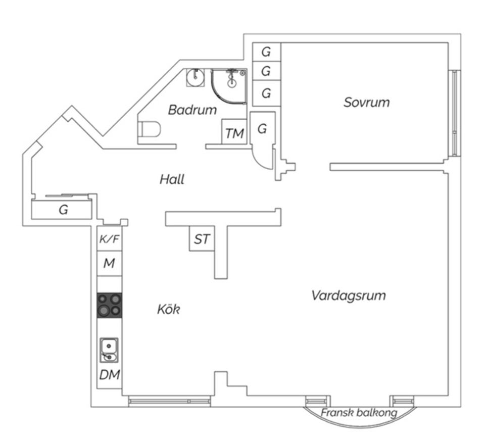 Bostadsrätt, Klamparegatan 13, Masthugget, Göteborg
