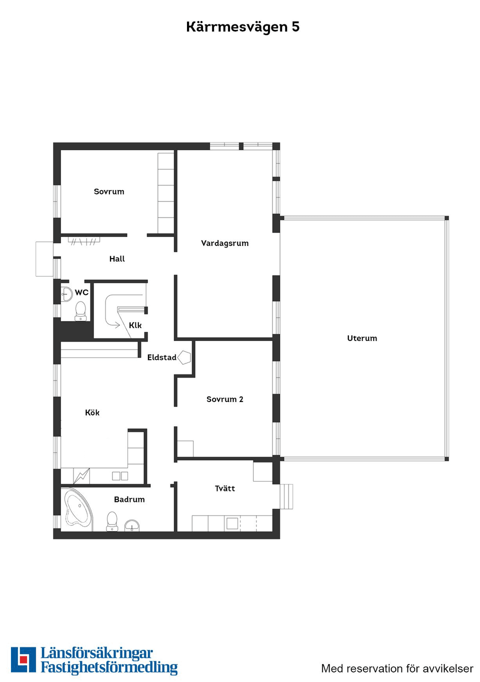 Villa, Norra Musikvägen 1, Våxtorp, Laholm