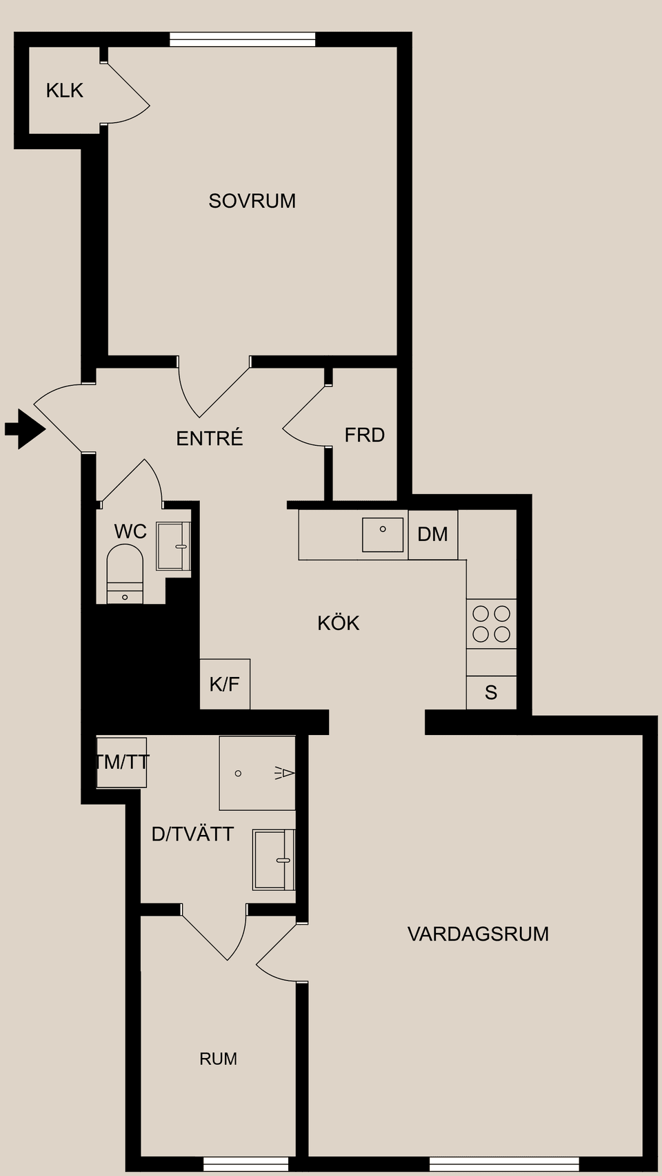 Bostadsrätt, Stockholmsvägen 7C, Centralt, Norrköping