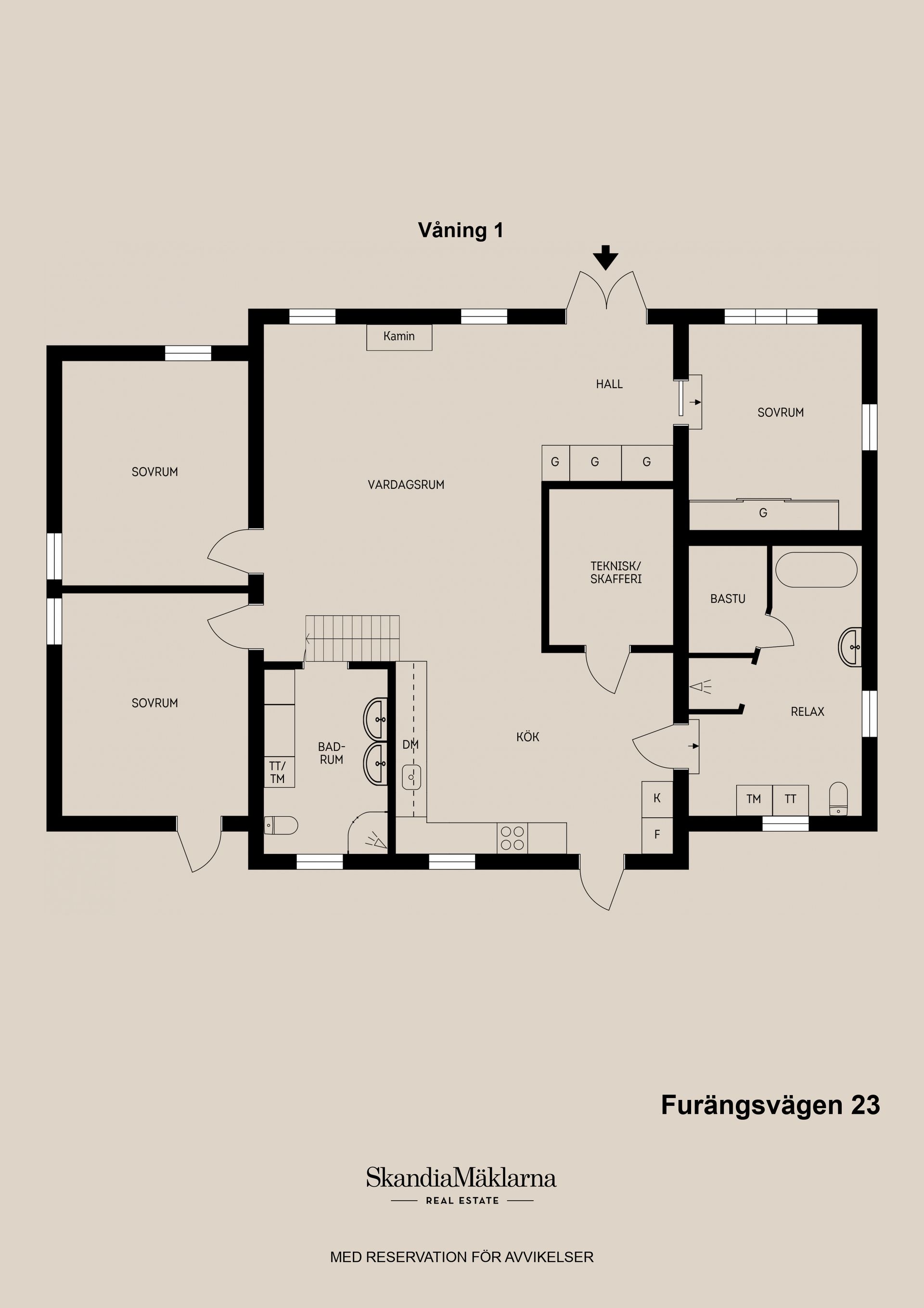 Villa, Furängsvägen 23, Hille, Gävle