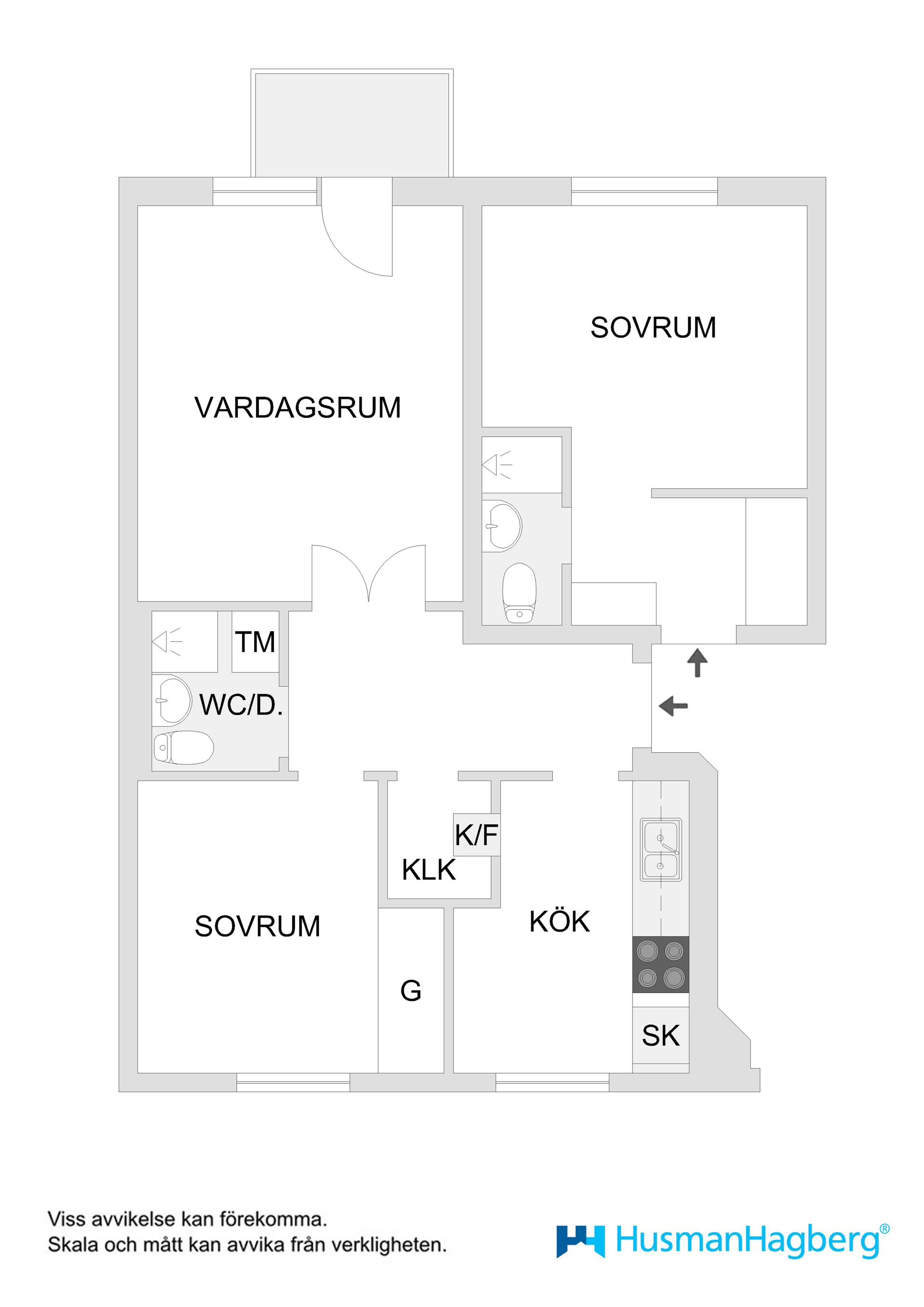 Bostadsrätt, Rågången 2C, Berghem, Umeå
