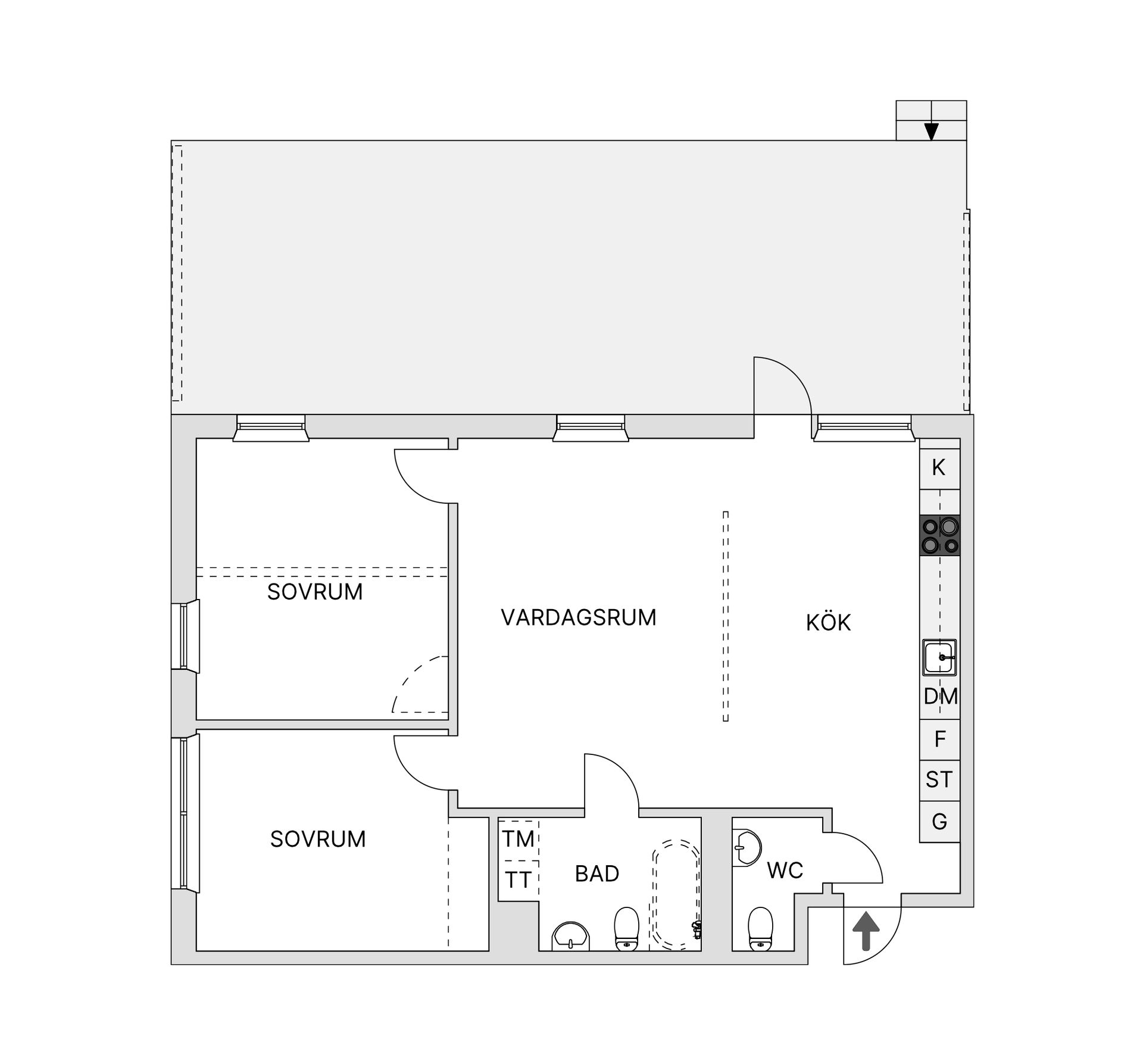 Bostadsrätt, Svalvägen 1B, Tyresö Centrum, Tyresö
