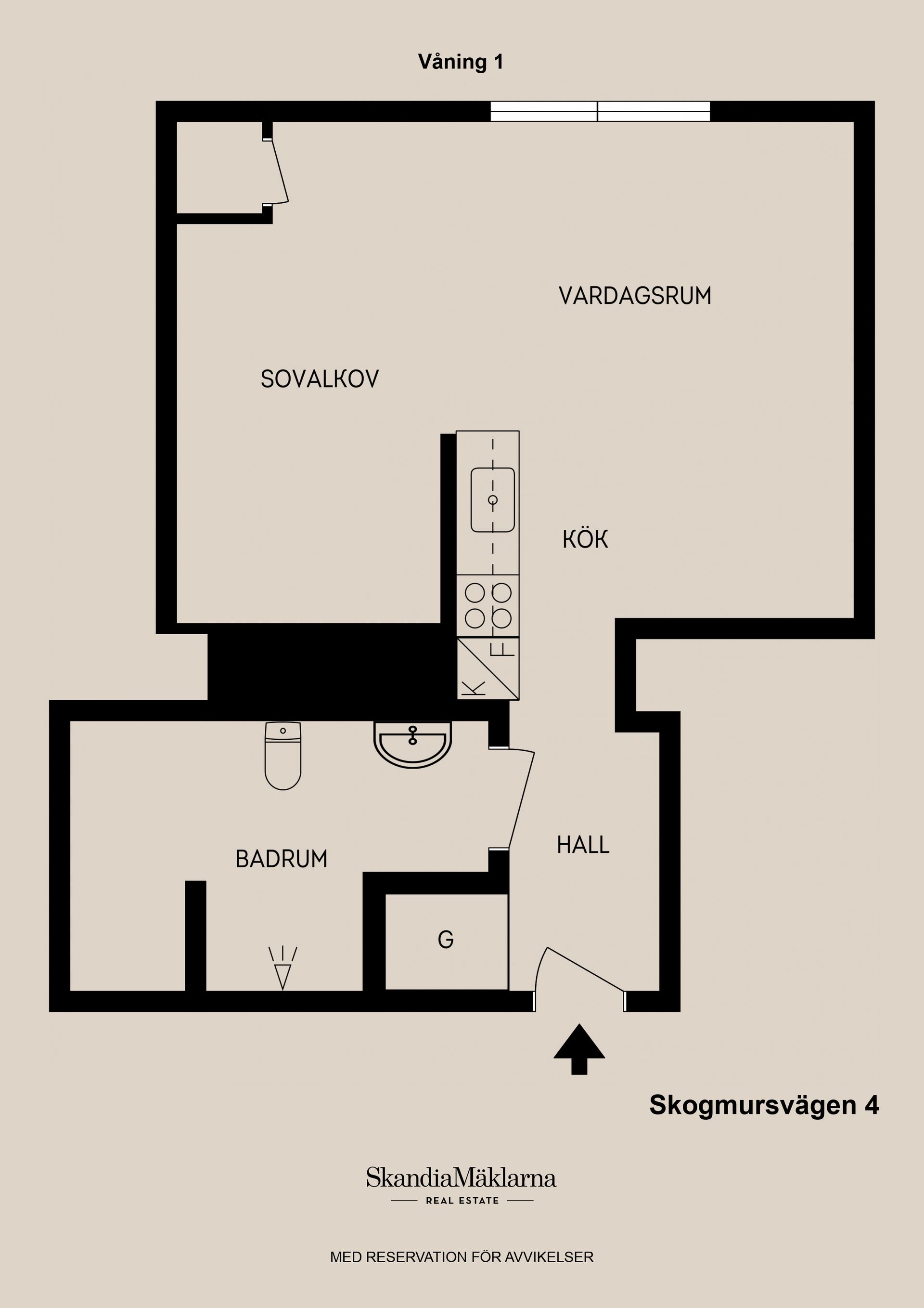 Bostadsrätt, Skogmursvägen 4, Olsbacka, Gävle