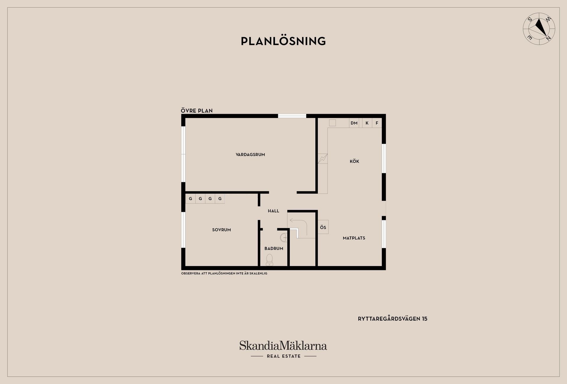 Villa, Ryttaregårdsvägen 15, Skara