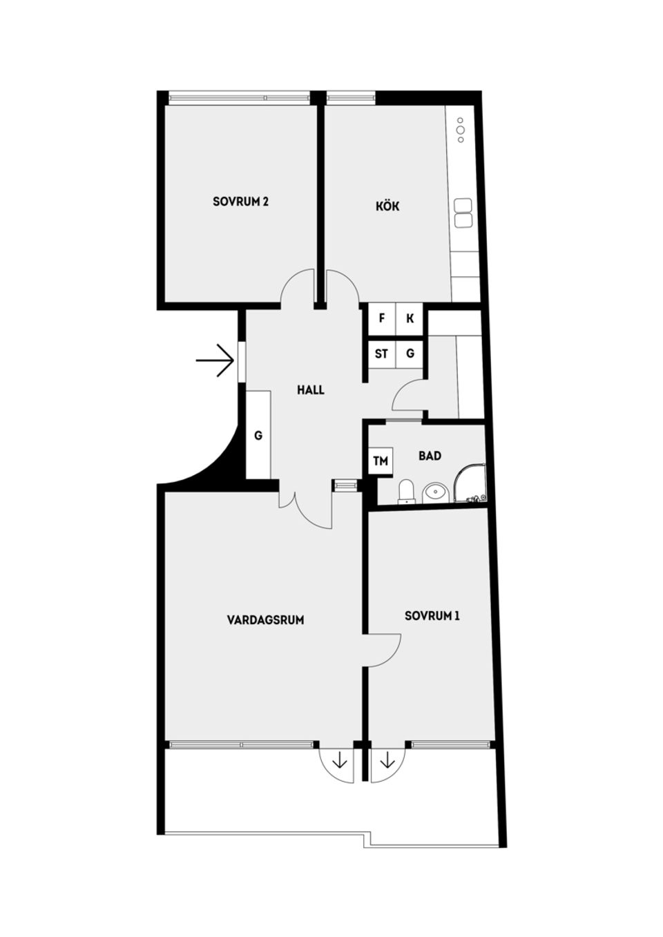 Bostadsrätt, Meteorvägen 6, 3tr, Grindtorp, Täby