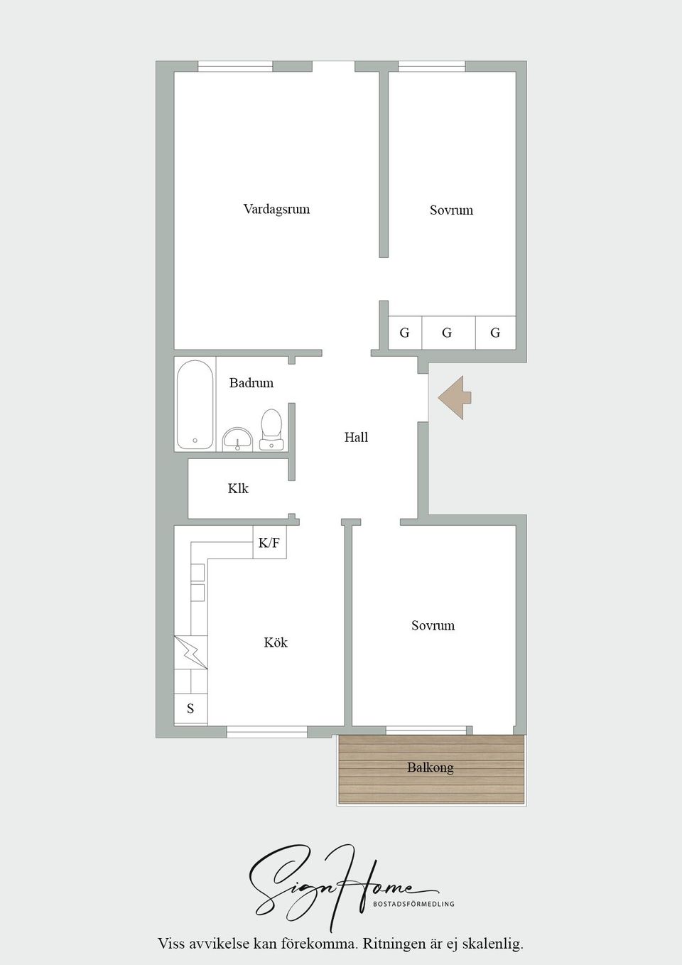 Bostadsrätt, Klorvägen 8B, Bohus, Ale kommun, Ale